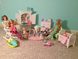 Barbie Doll House Furniture Nursery Baby Grandma Barbie Doll House Barbie Dolls Doll House
