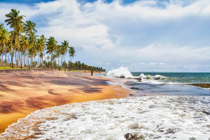 Negombo Beach Lewis Place sunset fishing outrigger boats Indian Ocean west coast Sri Lanka