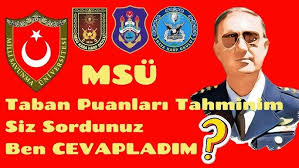 Milli savunma üniversitesi askeri öğrenci aday belirleme sınavı tercih kılavuzu henüz yayımlanmış değil. Msu 2021 Taban Puanlari Tahmin Youtube