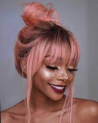 Olive, purple, mustard, cranberry, forest green, royal blue, pink. Cute Pink Hair Hairstyles Candy Ensaioinfantil Mundorosa Hair Color For Dark Skin Cool Hair Color Hair Styles
