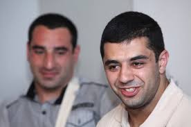 World Weightlifting Champion Tigran G. Martirosyan, Ara Khachatryan, the  chairman of the Weightlifting Federation of Armenia Samvel Khachatryan and  Karen Giloyan guests in Friday press club