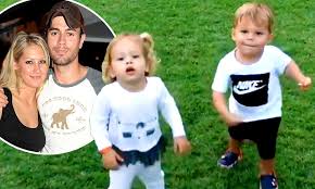Enrique iglesias is known as pop music's most influential singer/songwriters of our time with the highest success in english/spanish crossover. Anna Kournikova Lets Her And Enrique Iglesias Twins Run Loose In Rare Video Footage On Instagram Daily Mail Online