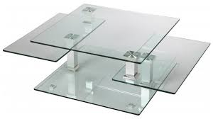 Tables basses / il y a 18 produits. Table Basse Carree En Verre 3 Plateaux Articules Table De Salon Design Pas Cher