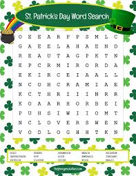 Patrick's day words to solve that fit the clues provided. St Patricks Day Word Search Puzzle The Jenny Evolution