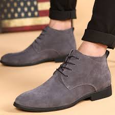 British Mens Pointed Boots Casual Boots Martin Boots In