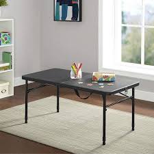 A wonderful line of beautiful, productive puzzle tables and tableau for you and your puzzle loving friends! Mainstays 40 Plastic Adjustable Height Fold In Half Folding Table Rich Black Walmart Com Folding Table Adjustable Height Table Half Table