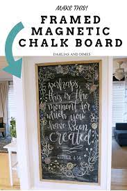 This diy outdoor magnetic chalkboard is a great addition to any deck or patio. Framed Magnetic Chalkboard Diy Forrester Home