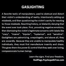 Jun 13, 2021 · gawd this is embarrassing: Manipulators And Gaslighting