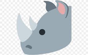 Copy and paste this emoji: Rhinoceros Emoji Domain Image Discord Png 512x512px Rhinoceros Carnivoran Cat Cat Like Mammal Cut Copy And