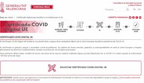 El certificado covid digital de la ue, nombre oficial del pasaporte sanitario, será reconocido en todo el bloque europeo y es gratuito. La Comunitat Valenciana Comienza A Emitir El Certificado Covid Digital De La Union Europea