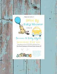 Drive By Baby Shower Classic Winnie The Pooh Baby Shower Etsy Disney Baby Shower Baby Shower Invitation Cards 2nd Baby Showers