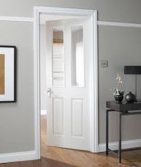 B Q 4 Panel White Smooth Internal Glazed Door Could Match Our Other Doors Nat26td4 White Interior Doors Glass Doors Interior Internal Glass Doors
