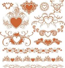 This is not a kit. Floral Hearts Free Vector Download It Now