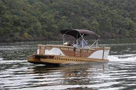 13 Years In The Making Pontoon Deck Boat Magazine Boat Deck Boat Boat Building Plans