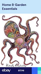 Octopus Animal Spirit Cling Unmounted Rubber Stamp Earth Art Sue Coccia New Earth Art Art Octopus Print