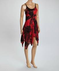 Red Black Tie Dye Handkerchief Dress Zulily Dresses Black Tie Dye Handkerchief Dress
