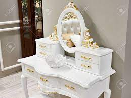 Check spelling or type a new query. Vintage White Gold Interior Dressing Table Stock Photo Picture And Royalty Free Image Image 95999507