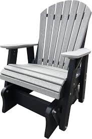 Wildridge Outdoor Recycled Plastic Heritage 2 Adirondack Glider Lead Time To Ship 6 To 8 Weeks Glider Chair Poly Furniture Recycled Plastic