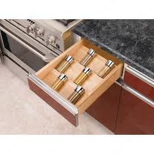 Wood Spice Drawer Insert Kitchen Drawer Inserts Drawer Inserts Kitchen Drawer Organization