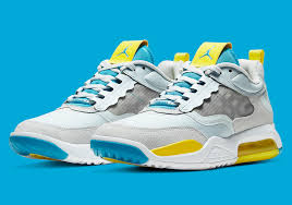 Jordan Air Max 200 White Blue Yellow Cd6105 004 Sneakernews Com In 2020 Jordans Sneakers Men Fashion Air Max