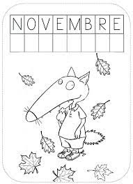 les mois du loup 1 2 3 dans ma classe a moi coloriage octobre de dinosaure pour tout-petits