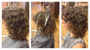 Before During And After Balayage Highlights In Curly Hair Subtle And Natural Chakras Spa Green Highlights Curly Hair Balayage Highlights Curly Hair Styles