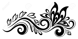 Isolated flax flowers illustration element on. Beautiful Floral Element Black And White Flowers And Leaves Royalty Free Cliparts Vectors And Stock Illustration Image 22028253