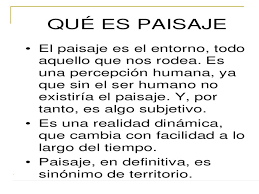 Definicion De Paisaje Ensenanza De La Geografia Percepcion Humana Ciencias Sociales