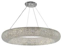 Crystal Halo Modern Floating Orb Chandelier 59 Wide Contemporary Chandeliers By Gallery