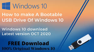 Windows 95 with at least 1 mb of free disk space. How To Make A Bootable Usb Drive Of Windows 10 Latest Version Oct 2020 Windows 10 Download Free Youtube