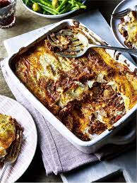 This Greek Style Beef And Potato Moussaka Recipe Serves 6 People Boil Potato Slices For 2 Minutes Th Minced Beef Recipes Moussaka Recipe Mince Recipes Dinner
