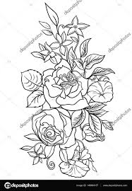 Mano dibuja ornamento repetición floral de flores de estilo boceto. Rosas Y Flores Hermosas Para Dibujar Novocom Top