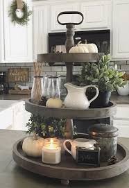3 Level Metal Lazy Susan Tray Decor Farmhouse Kitchen Decor Kitchen Counter Decor