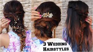 2 min quick and easy eid special indian hairstyles for girls who have medium to long hair, these would be great for eid 2018 and will go perfectly well with any india outfit and compliment any makeup. 3 Elegant Wedding Cocktail Party Hairstyles Hairstyles For Indian Wedding Occasions Ft Bblunt Youtube