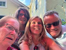 What a beautiful night to celebrate Lea Voegeli Luddy! 👩‍🦳Thank you to  Stacey Pritchard DeAngelis for hosting a wonderful night with tons of  friends that we haven't seen in a long time.