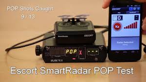 The smartradar detector is able to detect x, k, ka, and laser bands and notify the driver with an audible beep and a spoken indication, such as k band detected. three sensitivity modes are available: Escort Smartradar Pop Test Youtube