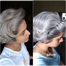A natural chamomile blue shampoo designed to take the yellow or brassy color from grey, platinum or blonde hair. Blue Shampoo Purple Shampoo Or None For Grey Hair Sparklingsilvers