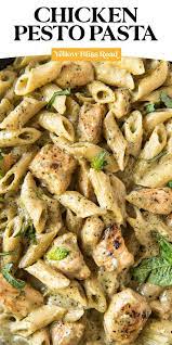 Creamy Chicken Pesto Pasta Yellowblissroad Com Recipe Pesto Chicken Pasta Creamy Pesto Chicken Pasta Pesto Pasta Recipes