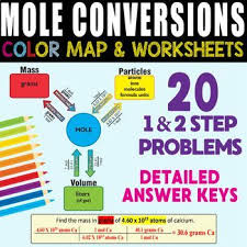 Over The Years I Ve Found The Mole Map Complimentary Worksheets And Colored Pencils Are The Best Mole Concept Chemistry Worksheets Science Teaching Resources
