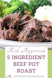 5 Ingredient Beef Pot Roast Instant Pot Or Slow Cooker Fresh Food Bites Recipe Pot Roast Paleo Recipes Easy Food