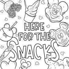 Top printable disney coloring sheets. Disney Coloring Pages We Re Here For The Snacks