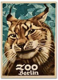 Trademark Global Vintage Apple Collection Berlin Zoo Canvas Art 24 Vintage Posters Cat Posters Hohlwein