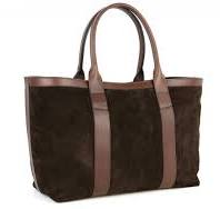 Large Suede Working Tote
