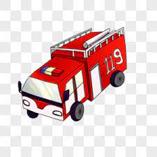 Orice se poate întâmpla cu tehnica. Hand Drawn Cartoon Fire Truck Illustration Png Image Psd File Free Download Lovepik 611392604