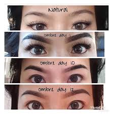 A Lot Of Clients Get In Touch Asking About Ombre Brows The Healing Stages And End Result Our Gorgeous Client Shop Ombre Eyebrows Microblading Eyebrows Brows