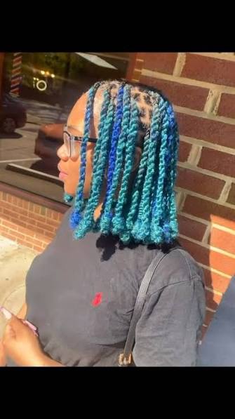 Two Strand Twist Extensions Into Bob Blue