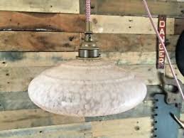 C $161.32 to c $165.88. 1930s Art Deco Pink Marbled Ribbed Ufo Disc Glass Ceiling Light Shade Flycatcher Ebay