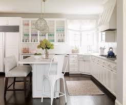 kitchen with corner farmhouse sink