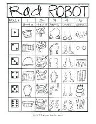 Art Lesson Robot Art Game Art Sub Plans Drawing Games For Kids Art Sub Plans Kids Art Projects