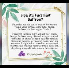 Daraf Storeid Apa Itu Facemist Saffron Yuk Budaya An Facebook